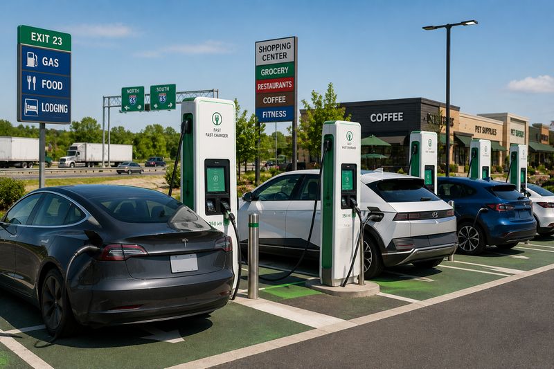 Electric vehicles using modern public fast-charging infrastructure in the United States